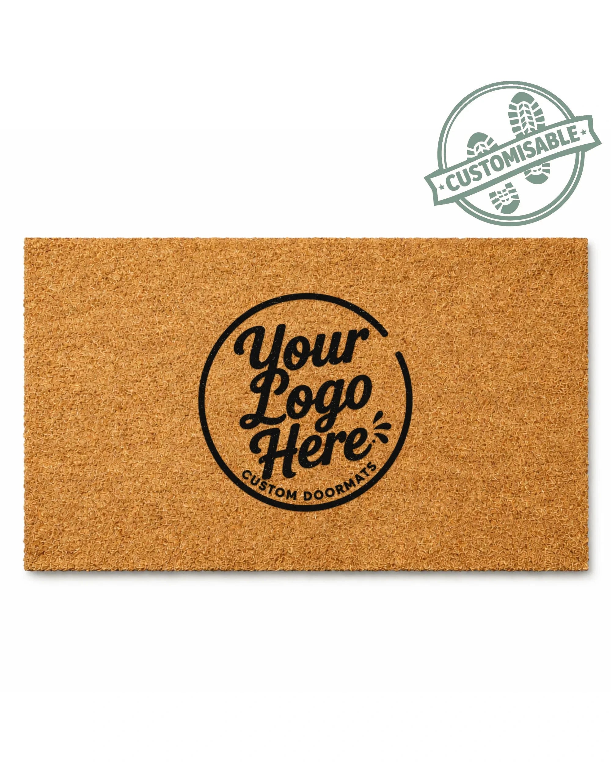 personalised custom logo doormat