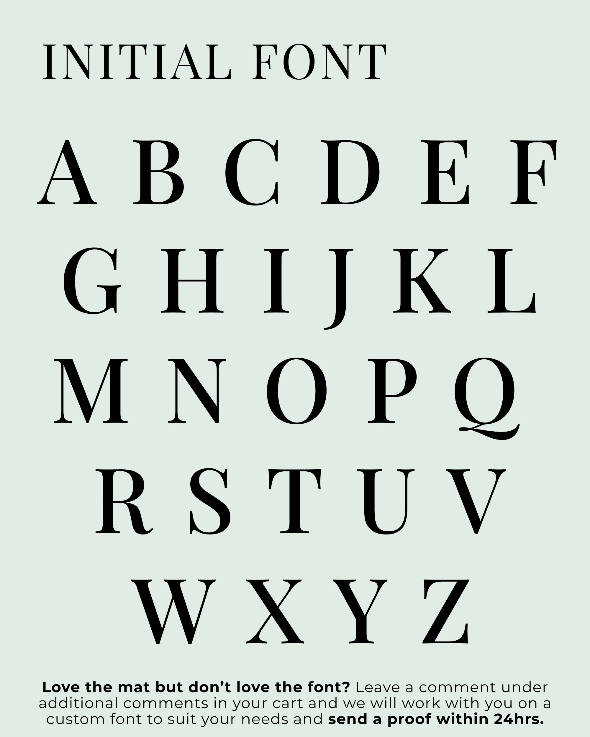 Black alphabet letters on a light gray background