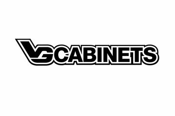 Logo of VG Cabinets with a stylized 'V' on a white background